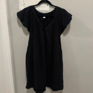 Old Navy Black Flutter Sleeve, V‎ neck Dress, size XL